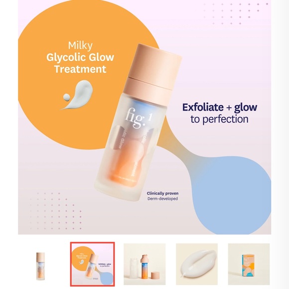 New FIG 1 GLYCOLIC GLOW TREATMENT $40 insane deal - Picture 3 of 3